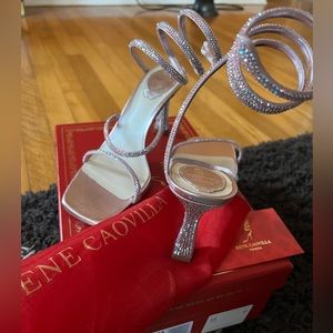 Rene caovilla Cleo 80 crystal heels